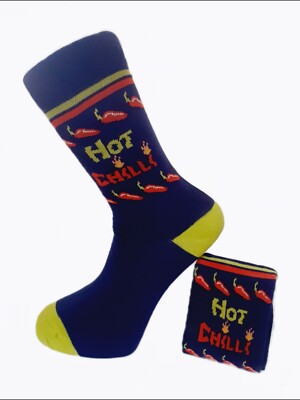 Hot Chilli Herren Neuheit Socken, Peppersocken. Herren Geschenk Vatertag Geburtstage