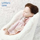 18'' Sleeping Silicone Reborn Baby Girl Root Hair Eyes Closed Newborn Doll — photo 4