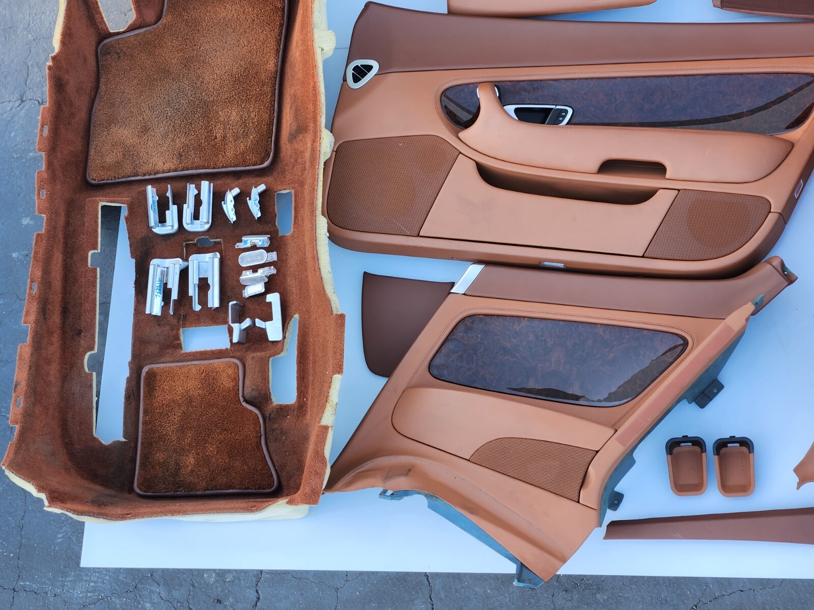 ✅ 03-10 OEM Bentley Continental GT Seats Door Panel Center Console Interior SET
