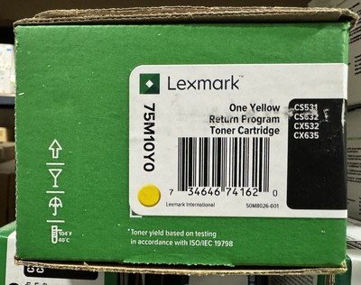 Genuine Lexmark 75M10Y0 Yellow Toner - NEW SEALED