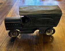 Rare 1910s Schieble Hill Climber Pressed Steel Flywheel US Mail Postal Truck Toy