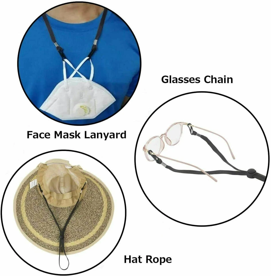 21PC Adjustable Flat Lanyard Face Mask Extender Ear Saver for Mask Strap Holder  - Image 3 of 4