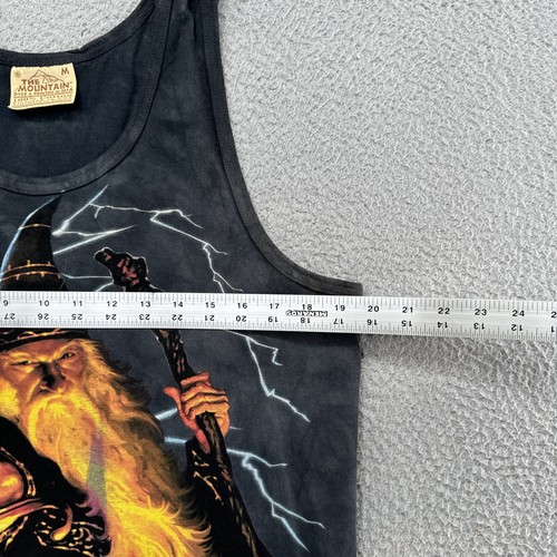 Vintage 2005 The Mountain Wizard Sword Graphic Tank Top Shirt in Size Medium - Picture 4 of 10