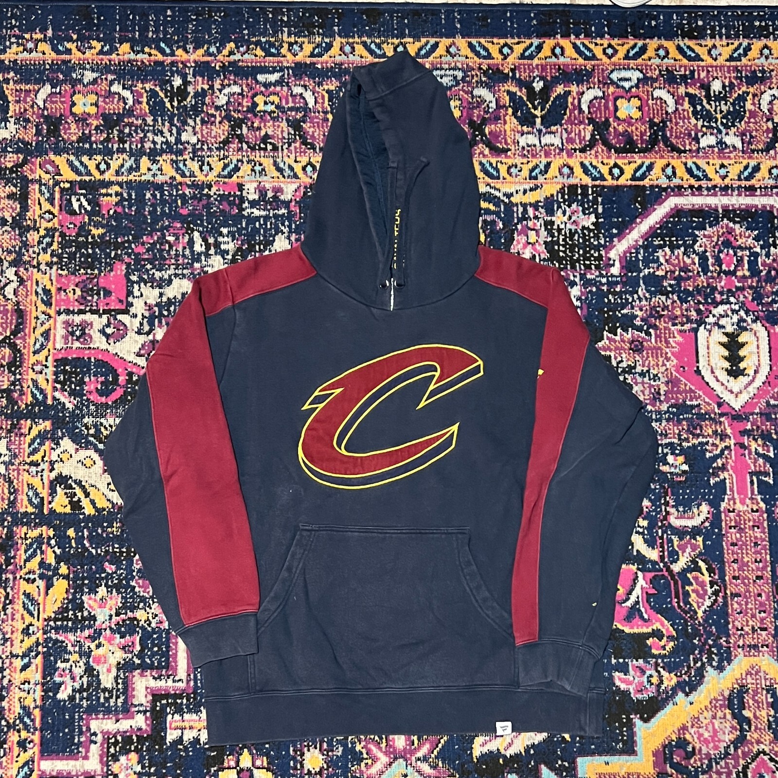 NBA Cavs Cavaliers Hoodie Men’s Size Medium Black/Red Fanatics