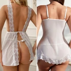 Women's Sexy Lingerie Sleepwear Babydoll Underwear Lace Dress G-String Nightwear