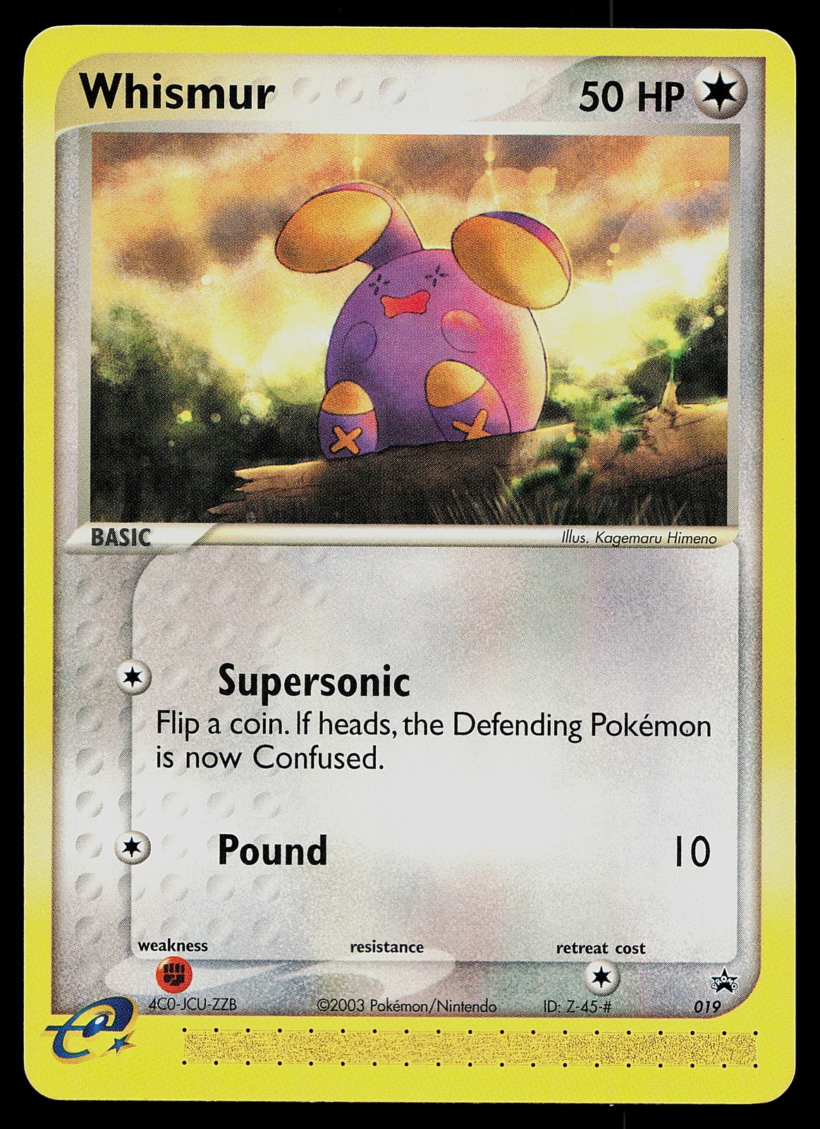Pokemon Nintendo Promos 019 Whismur