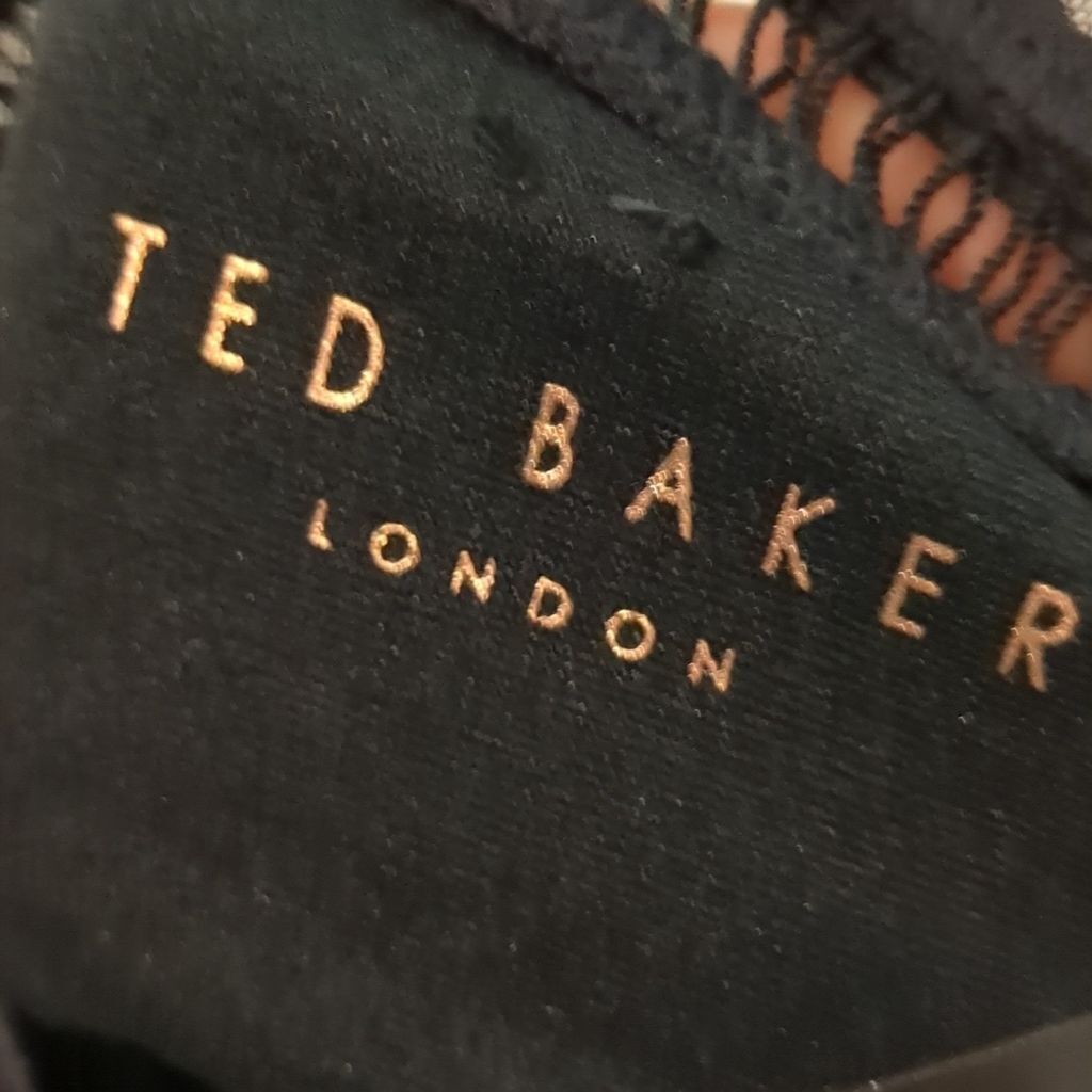 Ted baker secret silhouette scallop mesh swimsuit size 32 A/B | eBay