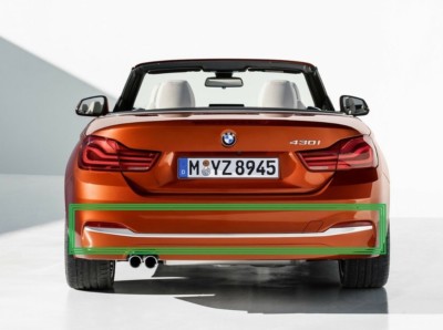 BMW 4 F32 F33 F36 Luxury Rear Lower Bumper Chrome Trim Cover