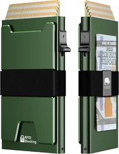 Smart Card Wallet for Men Slim: Minimalist Wallet For Men - RFID Blocking Pop...