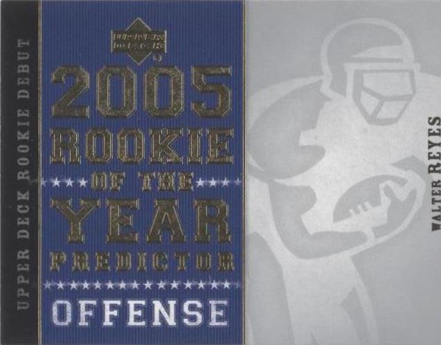 2005 Upper Deck Rookie Debut Walter Reyes #ROY19 - 1 of 2