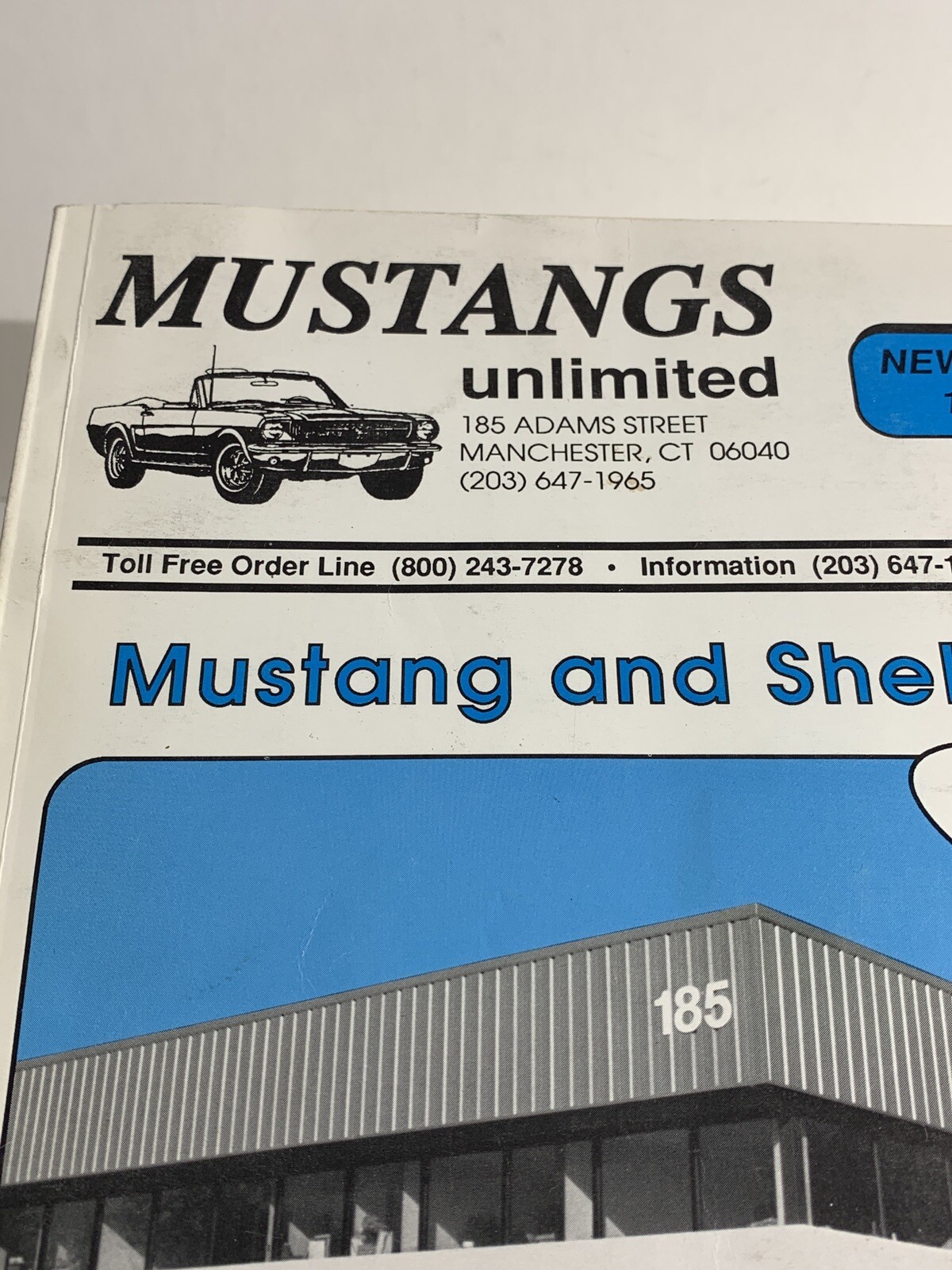Vintage 1991 Mustang and Shelby Parts Catalog Mustangs Unlimited