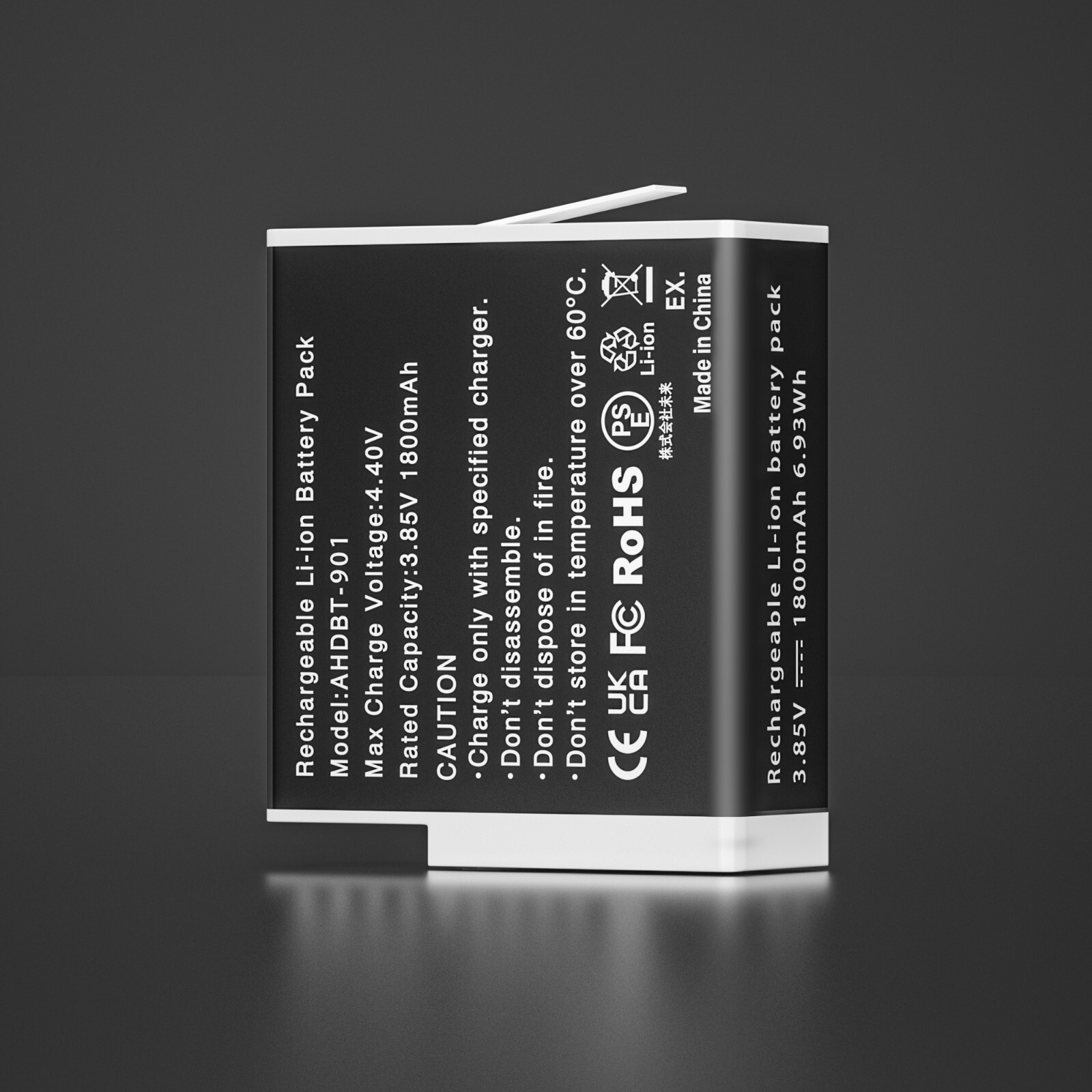 2Pack Battery For GoPro Hero 12 Black with 3 Channel Battery Charging Station