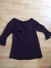 ZARA dark Purple Bell Sleeves Dress Sz M Casual Long Sleeve R29