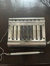 Ca. 1912 Golden Gem Adding Machine Antique Calculator 8 Digit/Chain Model 15