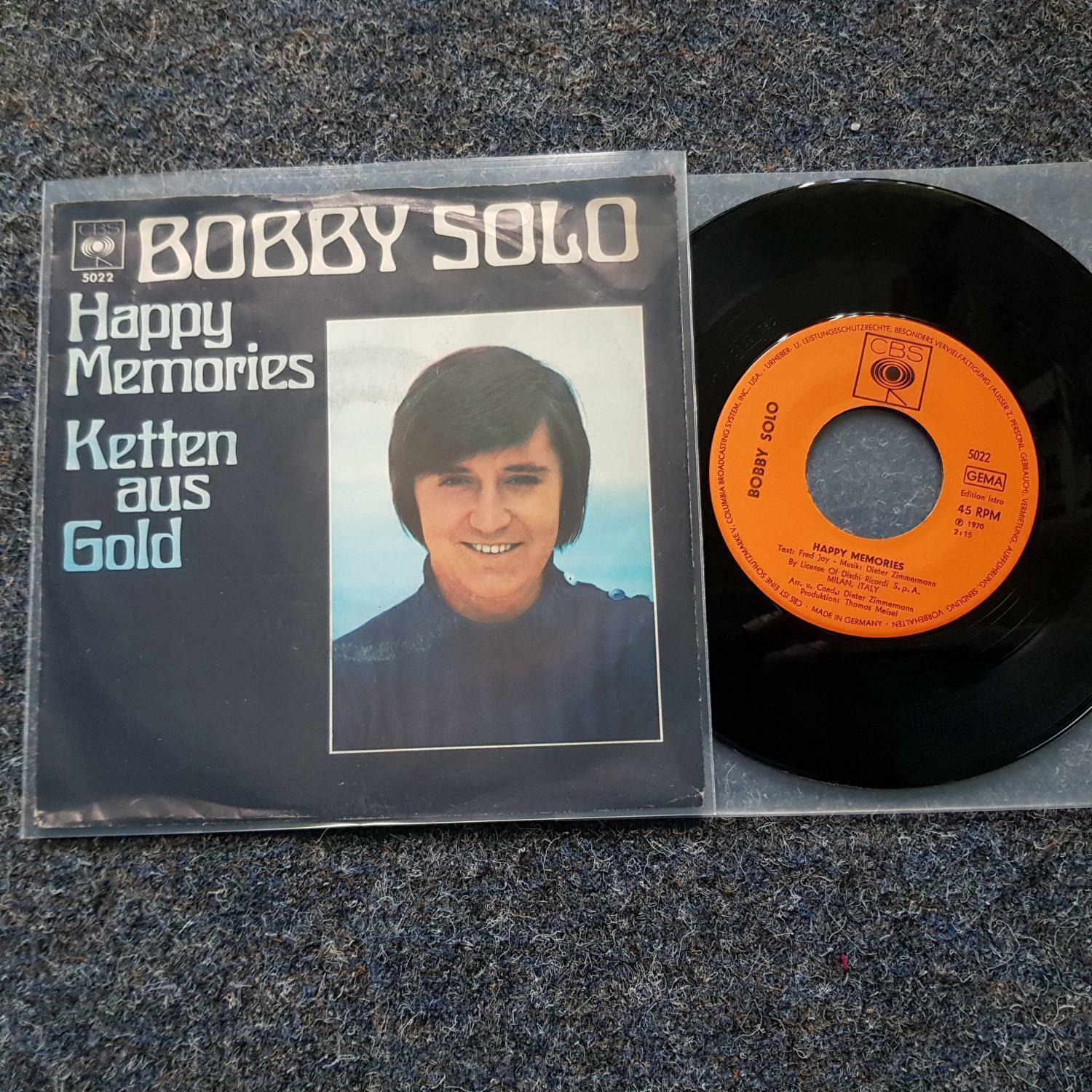 7"" Single Vinyl Bobby Solo - Happy memories SUNG IN GERMAN