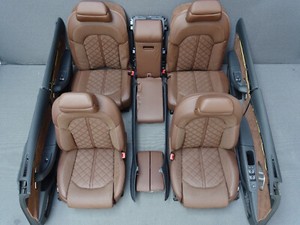 Original Audi A8 S8 4H Sitzausstattung Leder B&O Memory braun Türpappen Nappa