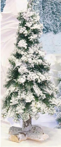Albero Di Natale Con Fotografie.Albero Di Natale Innevato Bianco 60 Cm Con Tronco Decorazione Natalizia Ebay