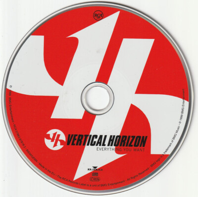 CD Rock Vertical Horizon Everything You Want CD, Album 1999