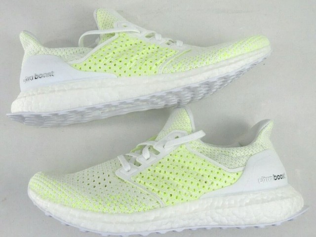 ultra boost clima white solar yellow