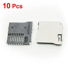 10 Pieces PCB Surface Mount Push-out Flip Type TF Micro SD Memory Card Socket