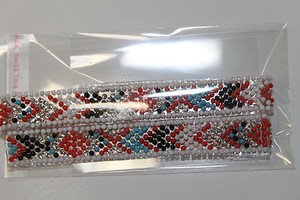 Ruban Thermocollant Strass Et Perles Motif Ethnique - Pour DIY, Couture, Customisation - Neuf Multicolore