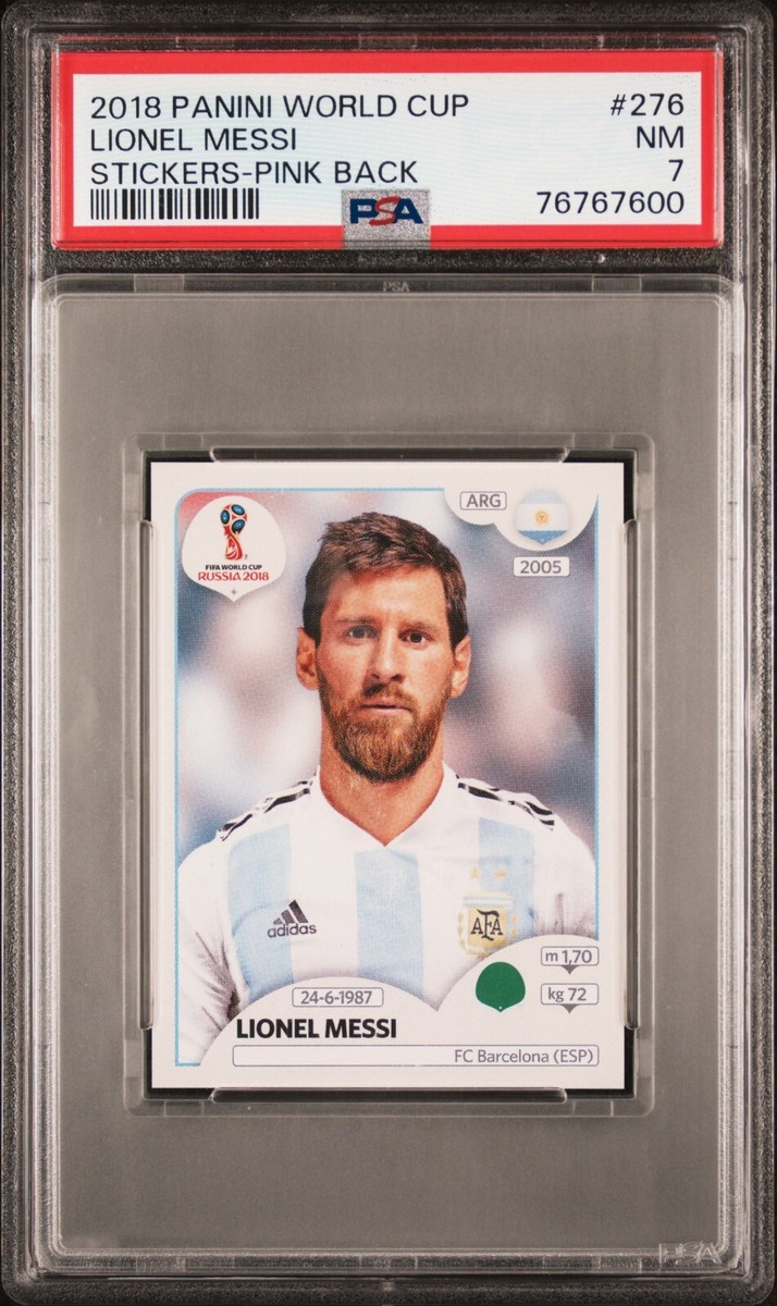 Lionel Messi Sticker Panini World Cup 2018 (18) Russia #276 Pink