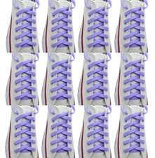 12 pairs Flat "Lavender" Sneaker Athletic String 27",36",45",54",63" Shoelace