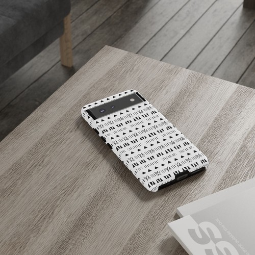 Black and White Southwestern Aztec Pattern Google Pixel Tough Cases - 第 51/131 張圖片