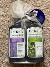 Dr Teal's Foaming Bath Set Soothe/Sleep  Relax/Relief 2-3oz bottles