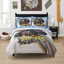 Kids Monster Truck Bed in a Bag Comforter, Sh...