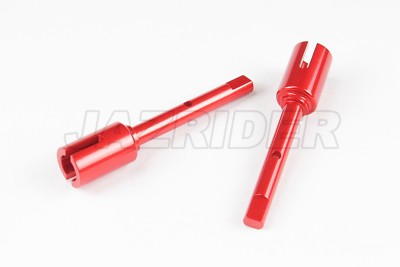 Jazrider Snodi Anteriori In Alluminio Rosso Per Tamiya GF01 WR02G WT01 (TL01-13304-RD)