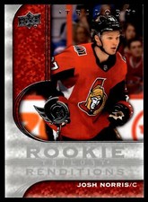 2020-21 Upper Deck Trilogy Rookie Renditions Josh Norris Rookie Ottawa Senators