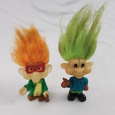 Vtg Burger King Kids Club Glow In The Dark Trolls Troll Lot Of 2 1993 I/Q  Jaws