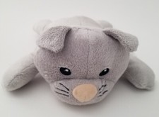 Melissa  Doug Plush Lovey Security Kitty Cat Gray White Black Stuffed Animal 9"