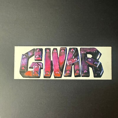 GWAR *PURPLE* LOGO STICKER