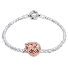 PANDORA Charm Bead 787655 Rose Love You 