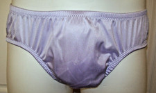 LILAC Nylon Tricot 6" SLEEVE PANTY 4" SIDES 4" GUSSET  28-40" Waist ENCASED  