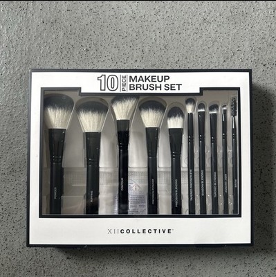 XII Collective 10 Piece Makeup Brush Set .