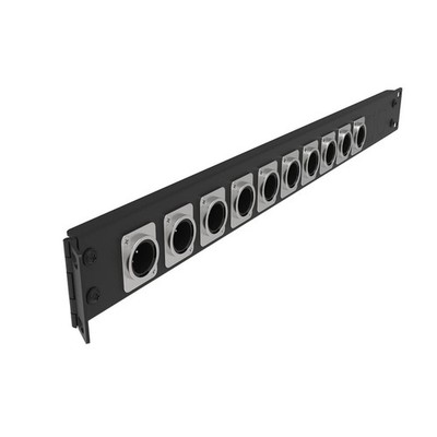 12 Port/Way/Hole Hinged Patch Panel - 1U 19'' Rack Mount D-Type Connectors - A...