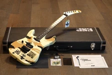 Lefty! 2012 ESP Kamikaze -3 Electric Guitar White Camo Hand Signed + COA OHSC
