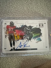 2024 Panini Impeccable Simeon Rice Canvas Creations Auto /75  Buccaneers CC-SRE