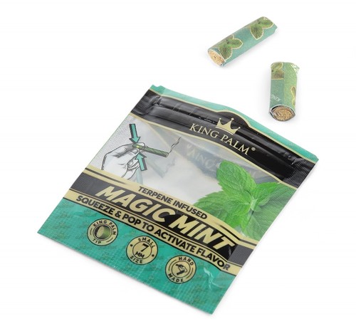 King Palm Magic Mint Flavoured Filter Tips Smoking Tobacco - 2 Tips - Picture 2 of 4