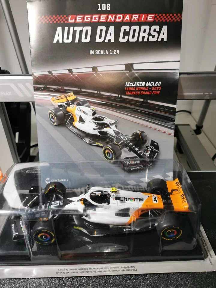 MCLAREN MCL 60 LANDO NORRIS MONACO GP 2023 IXO Completa con fascicolo - Immagine 2 di 4