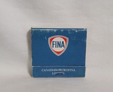 Vintage Fina Gas Oil Canadian Petrofina Limited Matchbook Advertising Full