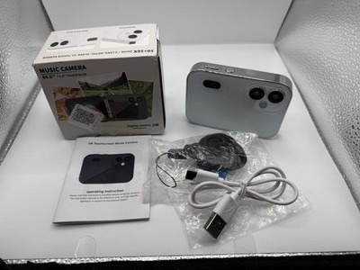 D6 Digital Camera 4K HD Camcorder Music Player Touch Control Screen Video