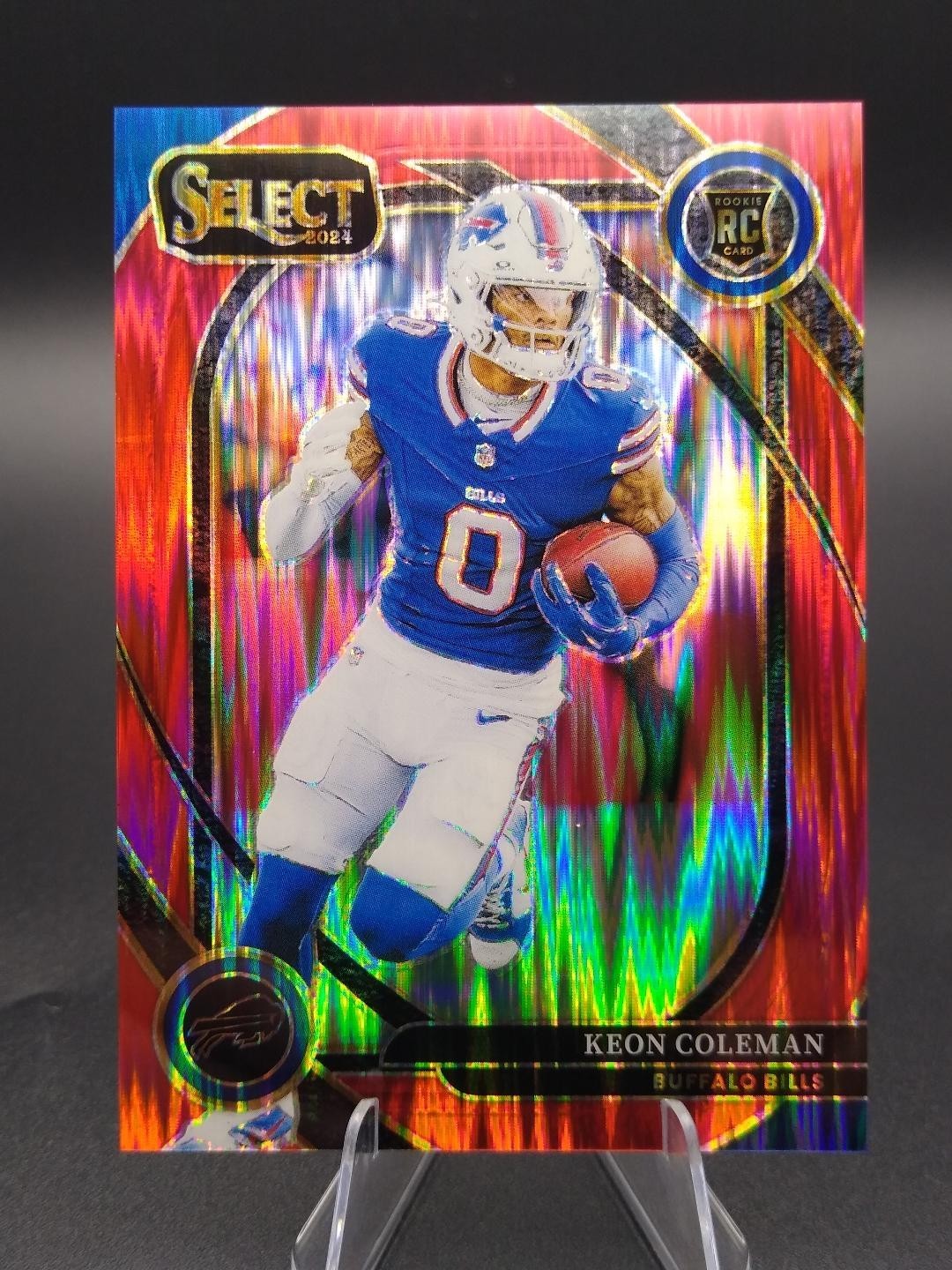 2024 Panini Select KEON COLEMAN /249 Red Shock #280 Rookie Bills Club Level RC