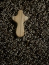 Hand Held Cross Mini Wooden Praying Small Palm Cross 2 1/2  X 1 1/2  QTY Pricing