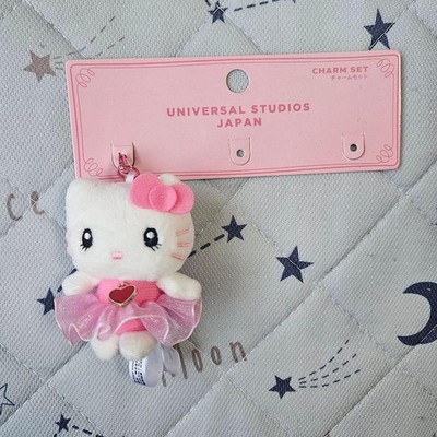 Hello Kitty Mascot Charm Universal Studios Japan USJ Pink 3 Piece Set 14+ Soft