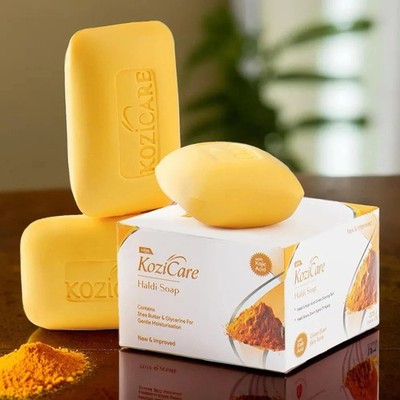 Kozicare Skin Whitening Soap Haldi | Kojisäure & Glutathion Seife 3er Pack