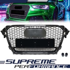 Grill Wabengrill Kühlergrill Schwarz für AUDI A4 B8.5 8K S4 SLine 11-15 Facelift